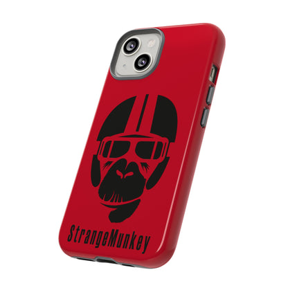 StrangeMunkey Tough Phone Case - DARK RED