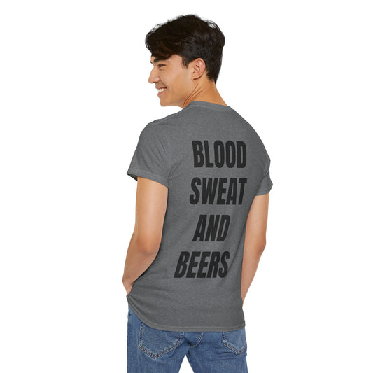 BLOOD SWEAT AND BEERS! Unisex Heavy Cotton Tee