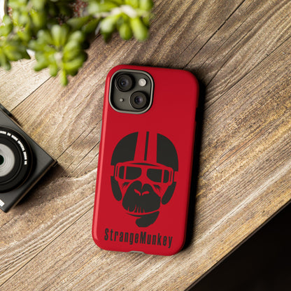 StrangeMunkey Tough Phone Case - DARK RED