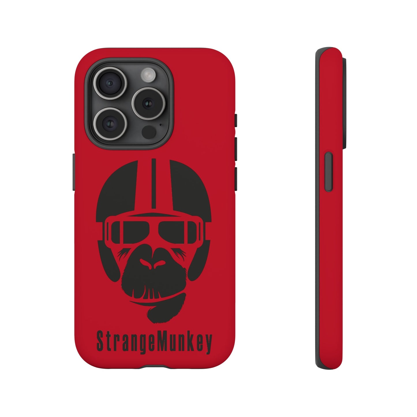 StrangeMunkey Tough Phone Case - DARK RED