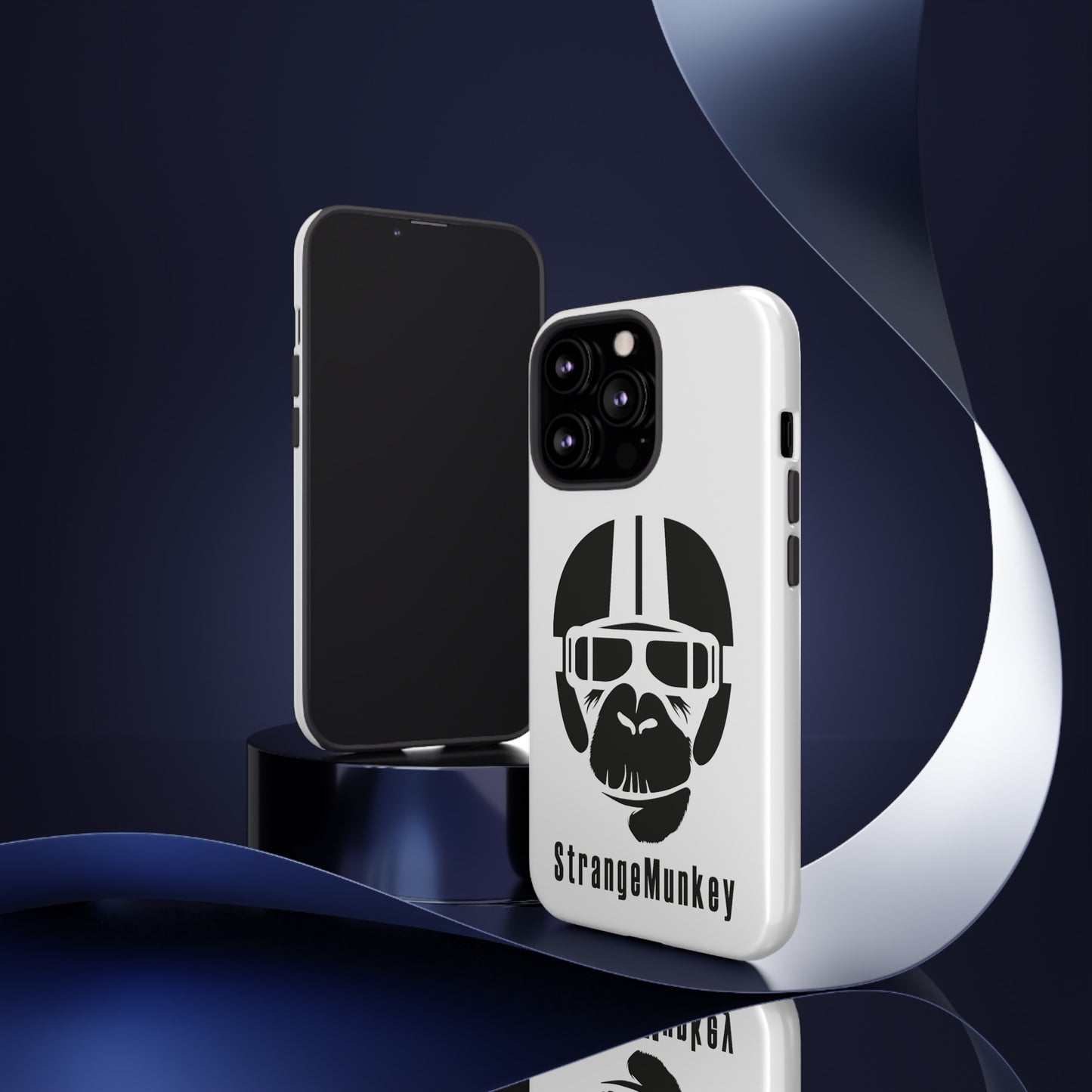 StrangeMunkey Tough Phone Case - WHITE