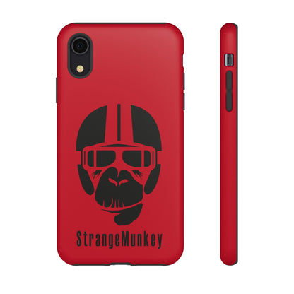 StrangeMunkey Tough Phone Case - DARK RED